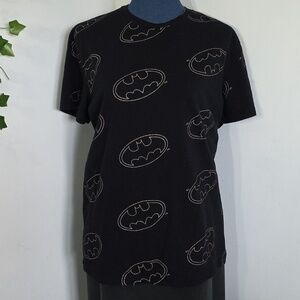 DC Comics Batman Black wirh Gold Short Sleeve T shirt